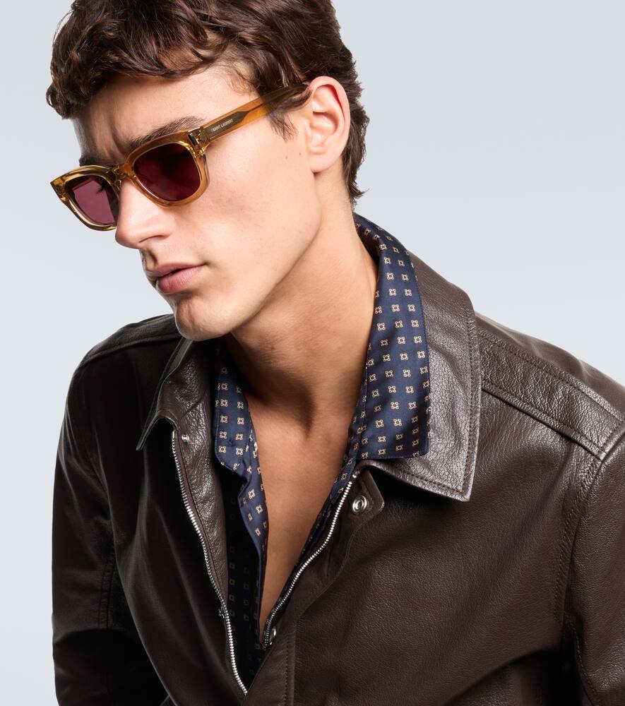 SL 838 большие квадратные солнцезащитные очки Saint Laurent — фото 3