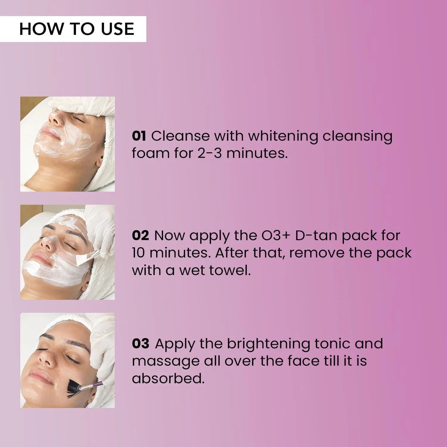 Набор для лица O3+ Bridal Facial Kit Rose 120 г — фото 4
