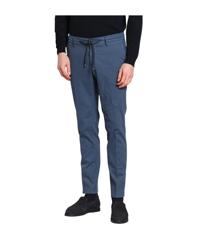 

Брюки чинос из эластичного габардина очень узкого кроя Mason'S, синий