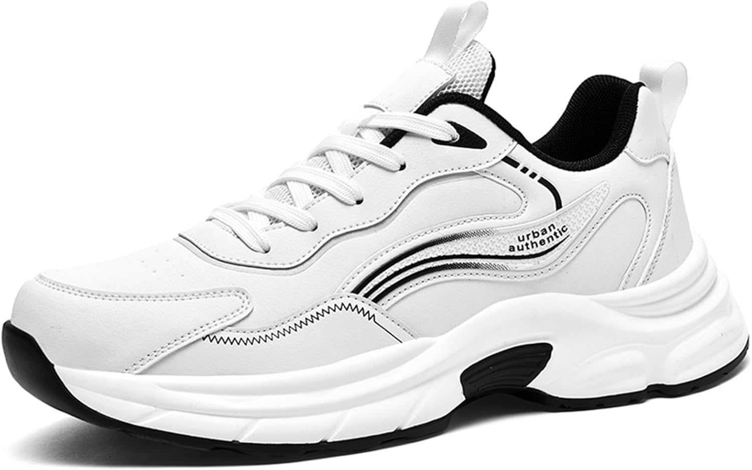 

Осенне-зимние мужские повседневные нескользящие модные универсальные удобные кроссовки для бега, ходьбы и спорта Generic, белый