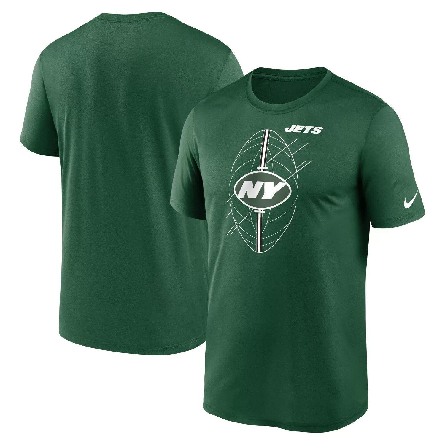 

Мужская зеленая футболка New York Jets Legend Icon Performance Nike, Зеленый, Мужская зеленая футболка New York Jets Legend Icon Performance Nike