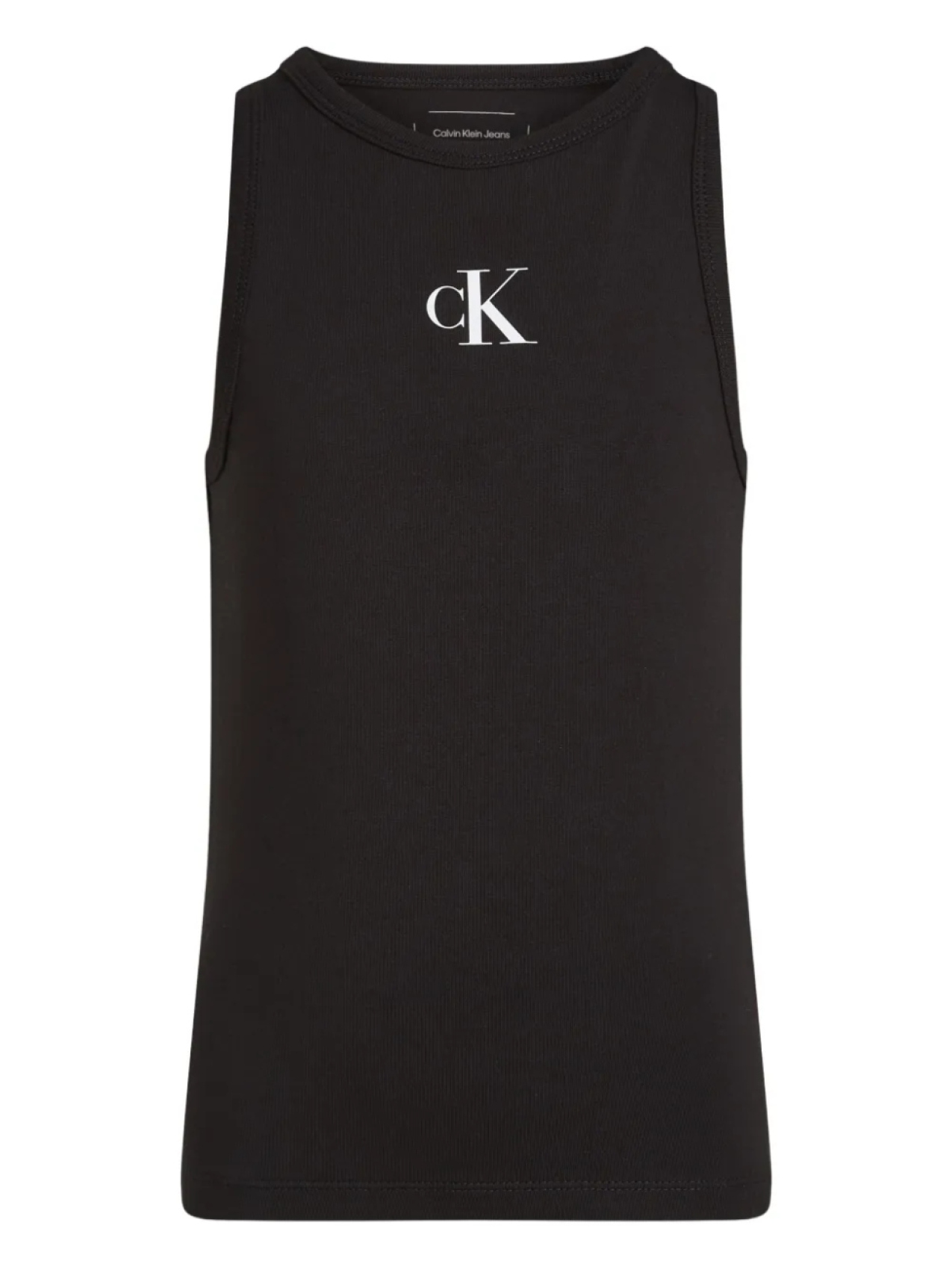

Топ из эластичного хлопка Calvin Klein Kids, черный