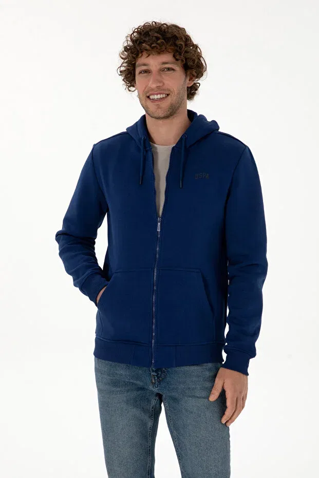 Мужской кардиган с длинным рукавом U.S. Polo Assn., Indigo — фото 3