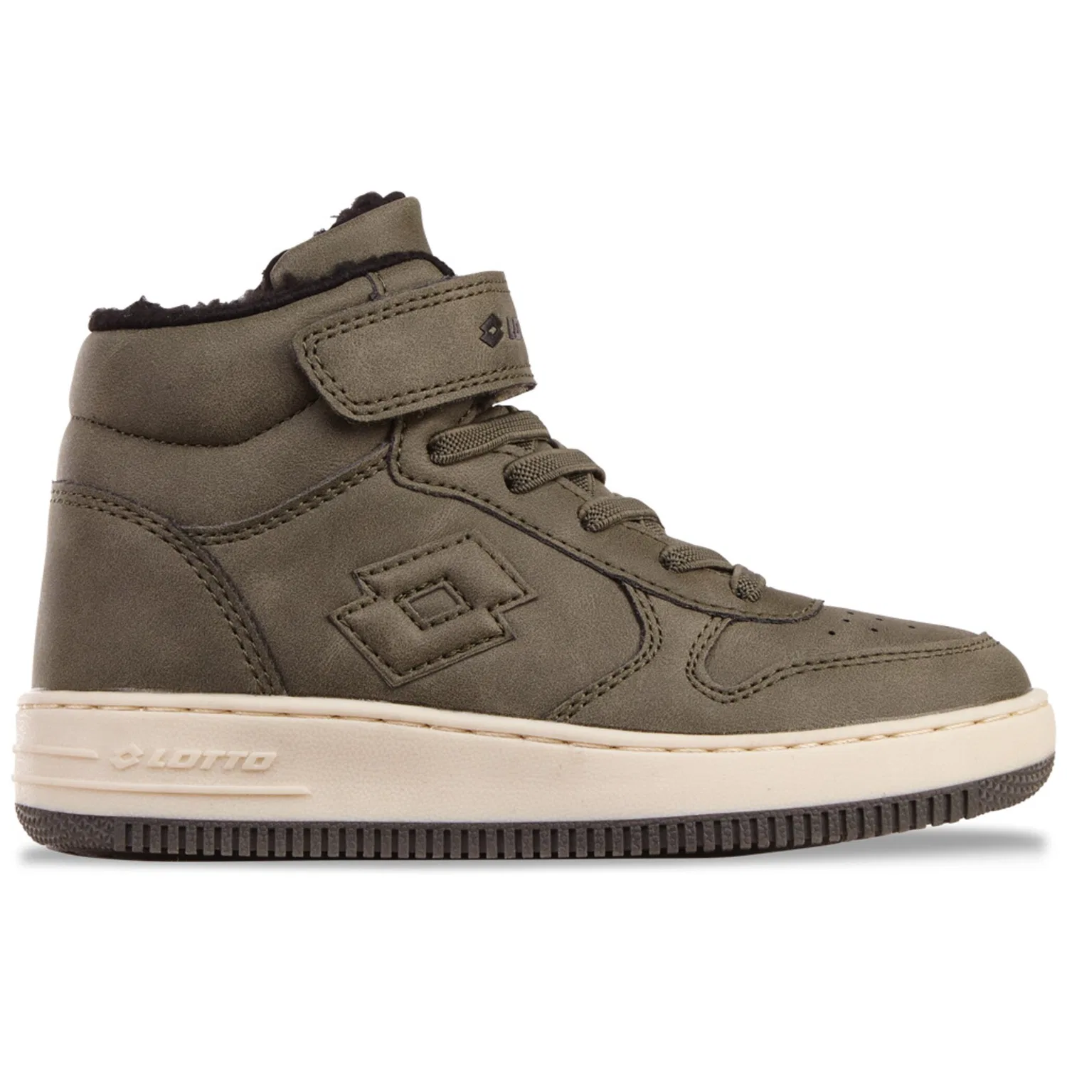 Детские зимние кроссовки с низким верхом Lotto, Olive-Black