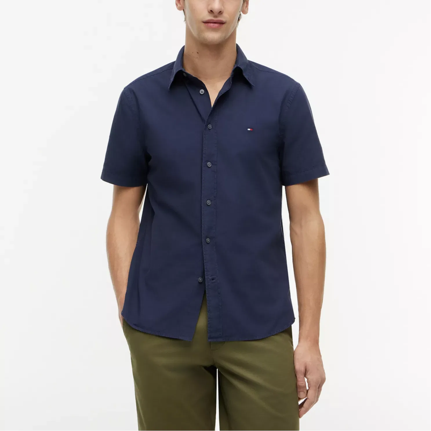 Мужская рубашка Light Marine Blue Moderate Tommy Hilfiger — фото 3