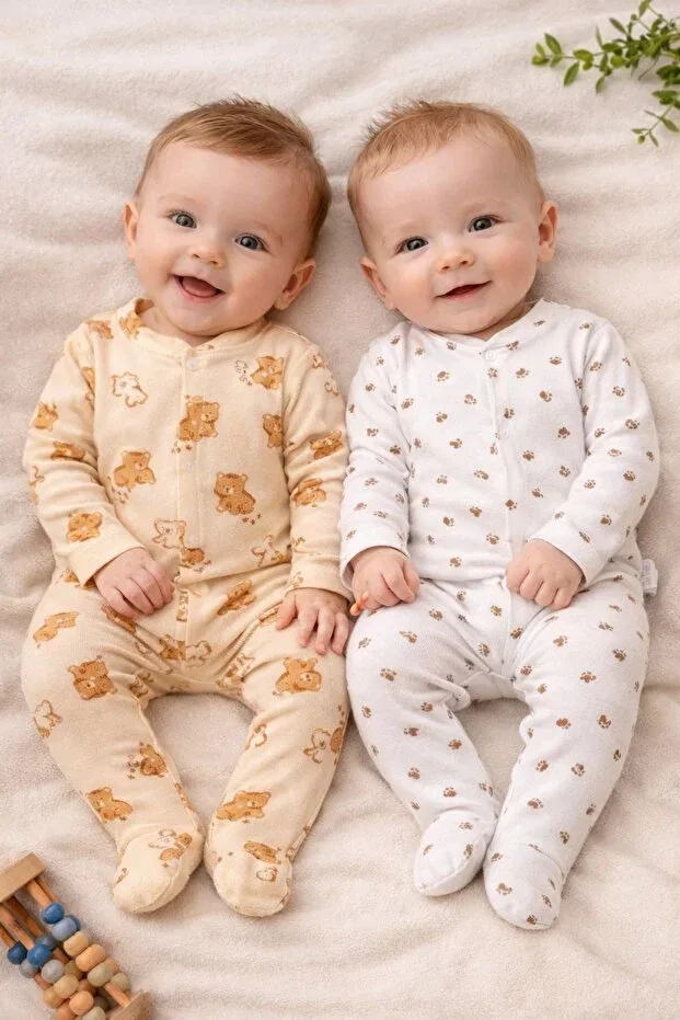 Детский комбинезон для девочек хлопковый Enia Baby, Beige