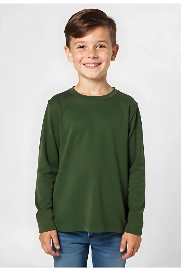 Детское худи для девочек хлопковое Fyk Kids, Khaki Green