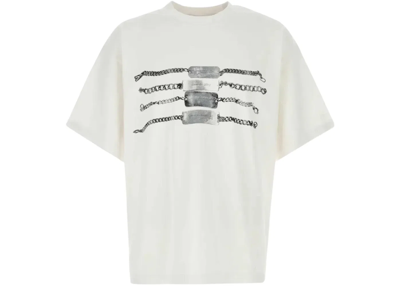 Футболка с принтом Alexander Wang Tee, White