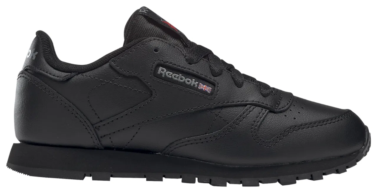 Кроссовки для мальчиков Classic Leather Reebok, черный