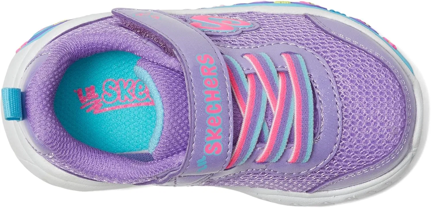 Детские кроссовки для девочек Play Scene-Fun Squad Skechers, Purple/Multi — фото 2