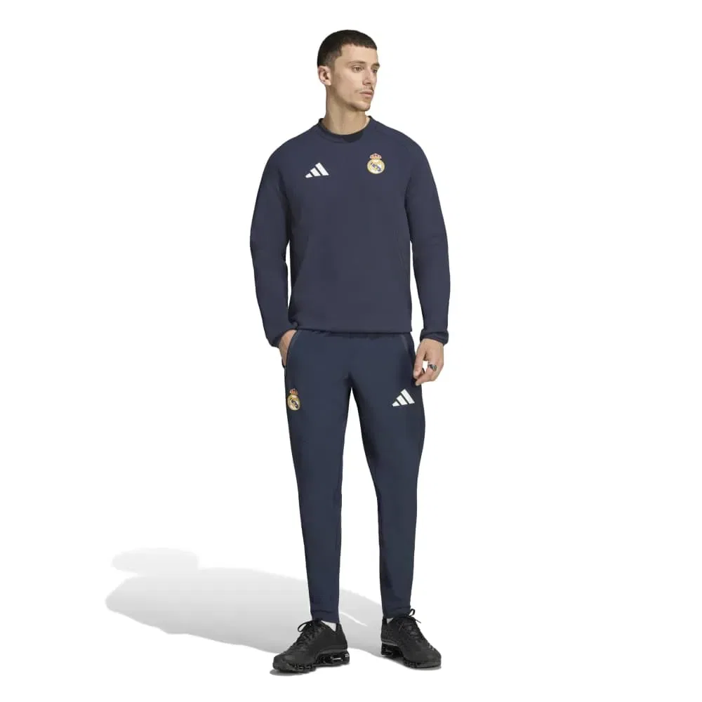 Мужской свитшот с принтом Real Madrid Training Crew Adidas, Blue — фото 4