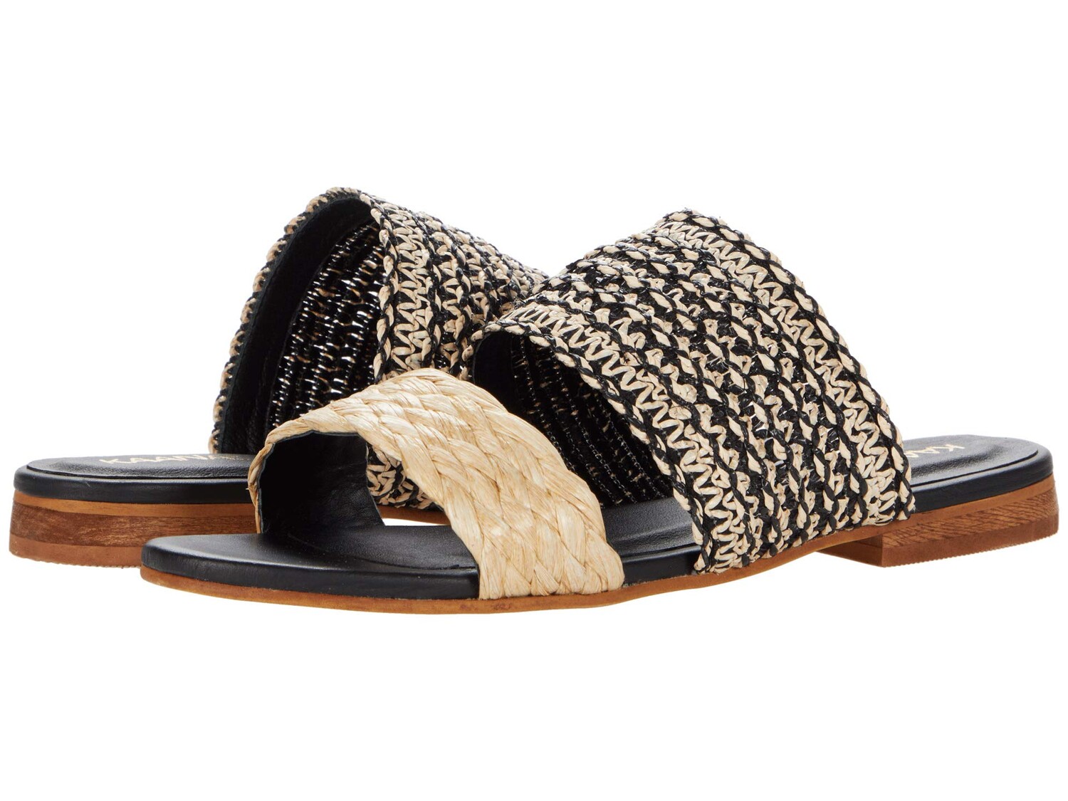 

Сандалии KAANAS, Tahiti Slip-On with Multicolored Strap & Raffia B
