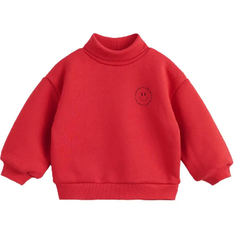 Свитшот детский с принтом Smiley Face, MARC&JANIE, Red