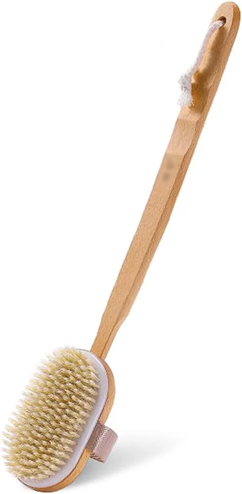 Щетка для тела для сухого и влажного массажа, MXXHFC, 2 шт, 45.5x7.9 см, Natural