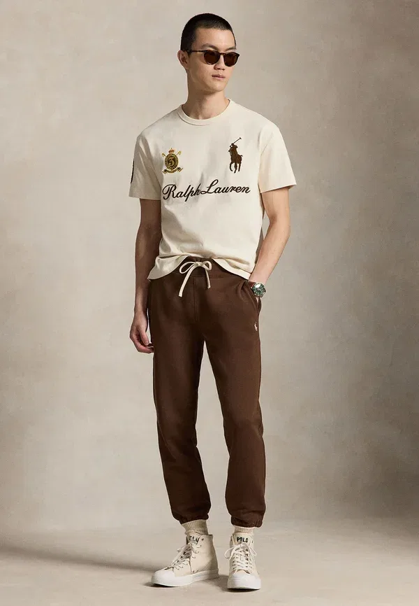Футболка хлопковая Classic Fit Big Pony Jersey T-shirt Polo Ralph Lauren, кремовый — фото 2