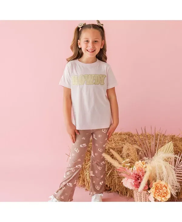 Детский топ для девочек хлопковый Howdy Patch Sweet Wink, Ballet Pink — фото 4