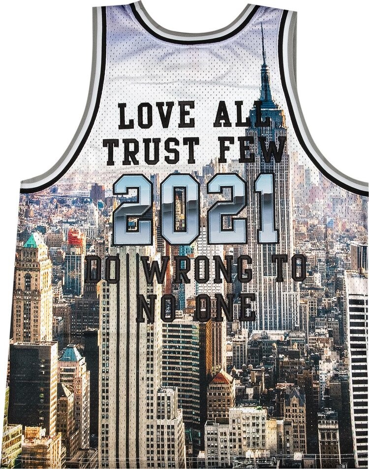 Футболка Supreme x Mitchell And Ness Basketball Jersey 'Skyline', разноцветный — фото 3