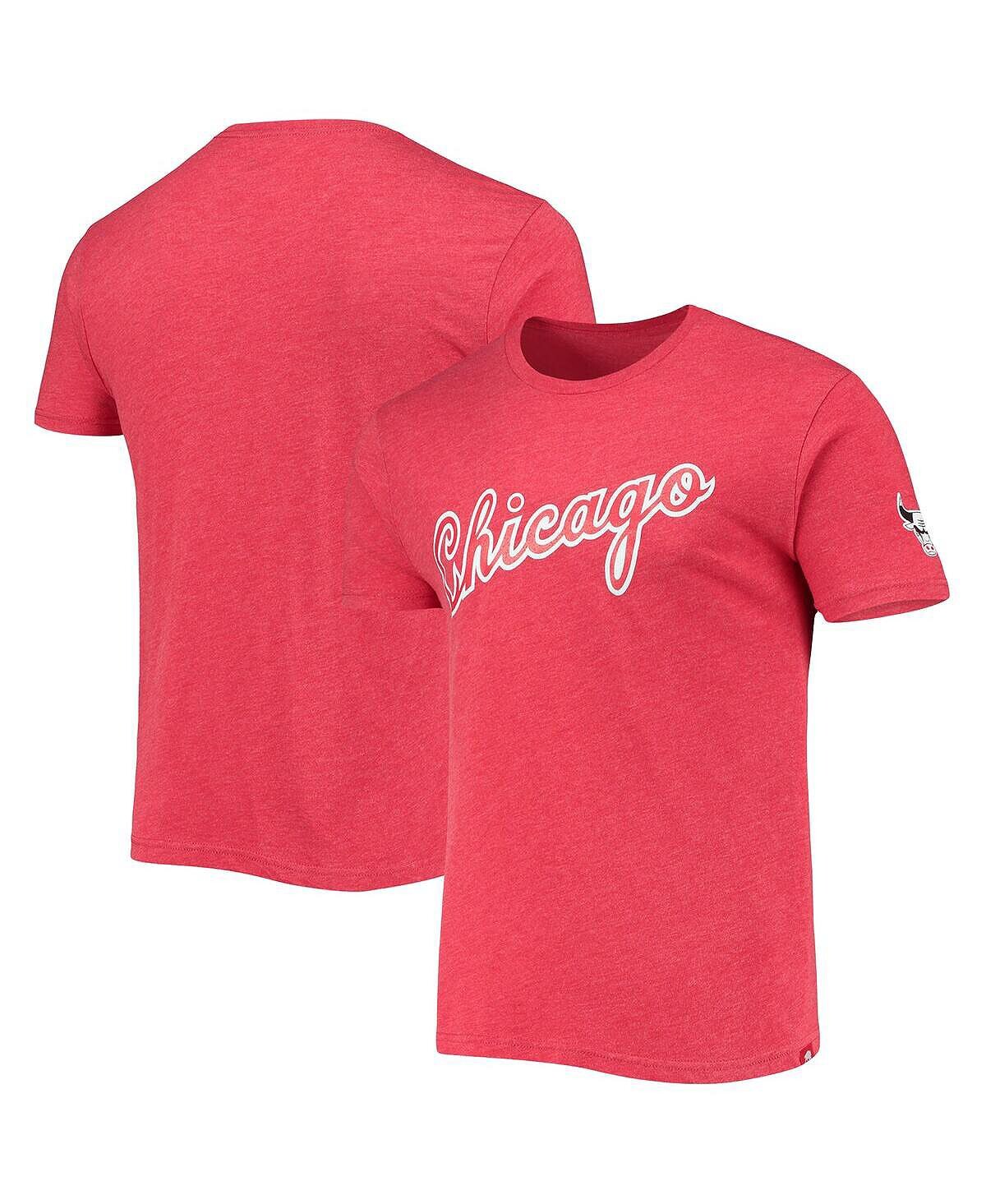 

Футболка унисекс red chicago bulls 2021/22 city edition comfy tri blend Sportiqe, красный