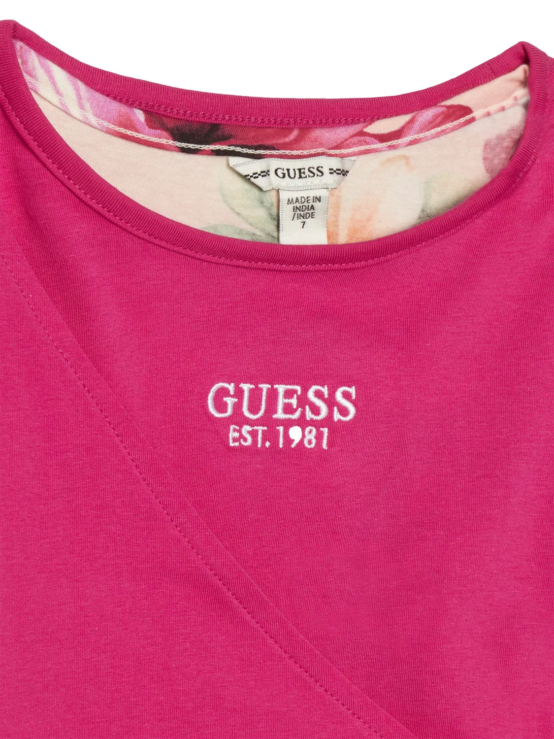 Повседневное платье стандартного кроя для девочки Guess, темно-розовый — фото 3