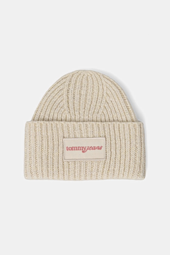 

Шапка из смесовой шерсти Tommy Jeans, бежевый