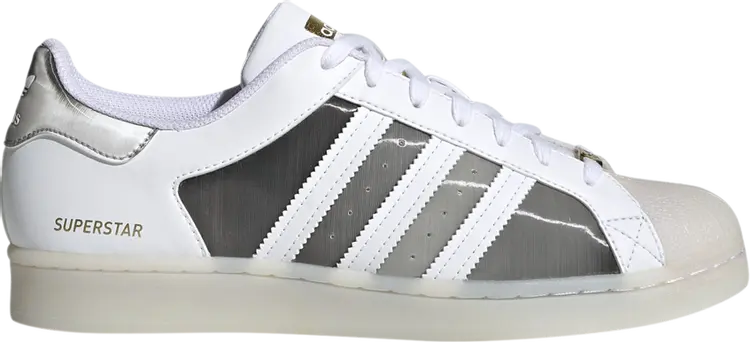 

Кроссовки Adidas Superstar 'Grey Color-Shifting Print', серый