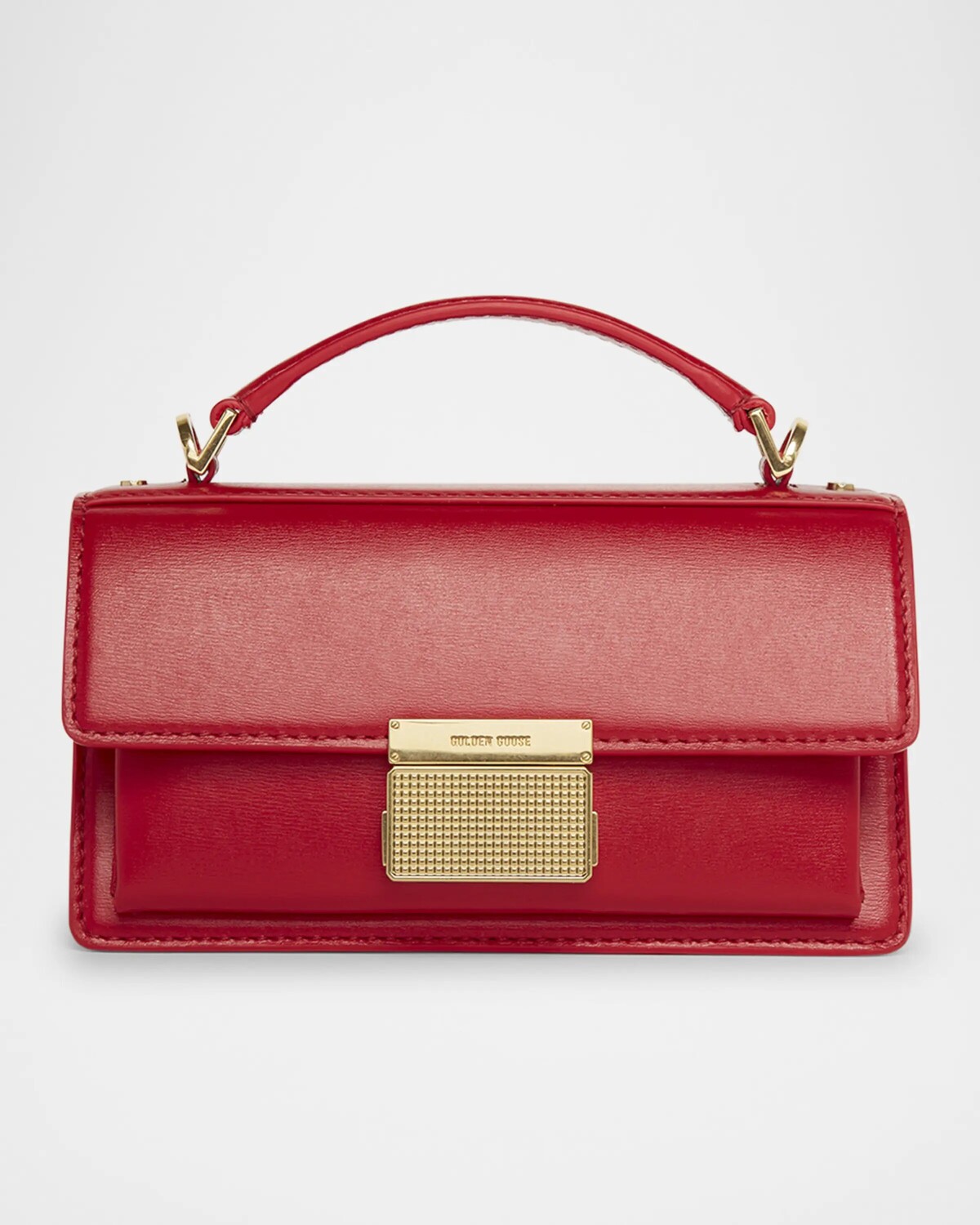 

Маленькая кожаная сумка через плечо Venezia Palmellato Golden Goose, цвет Lipstick Red