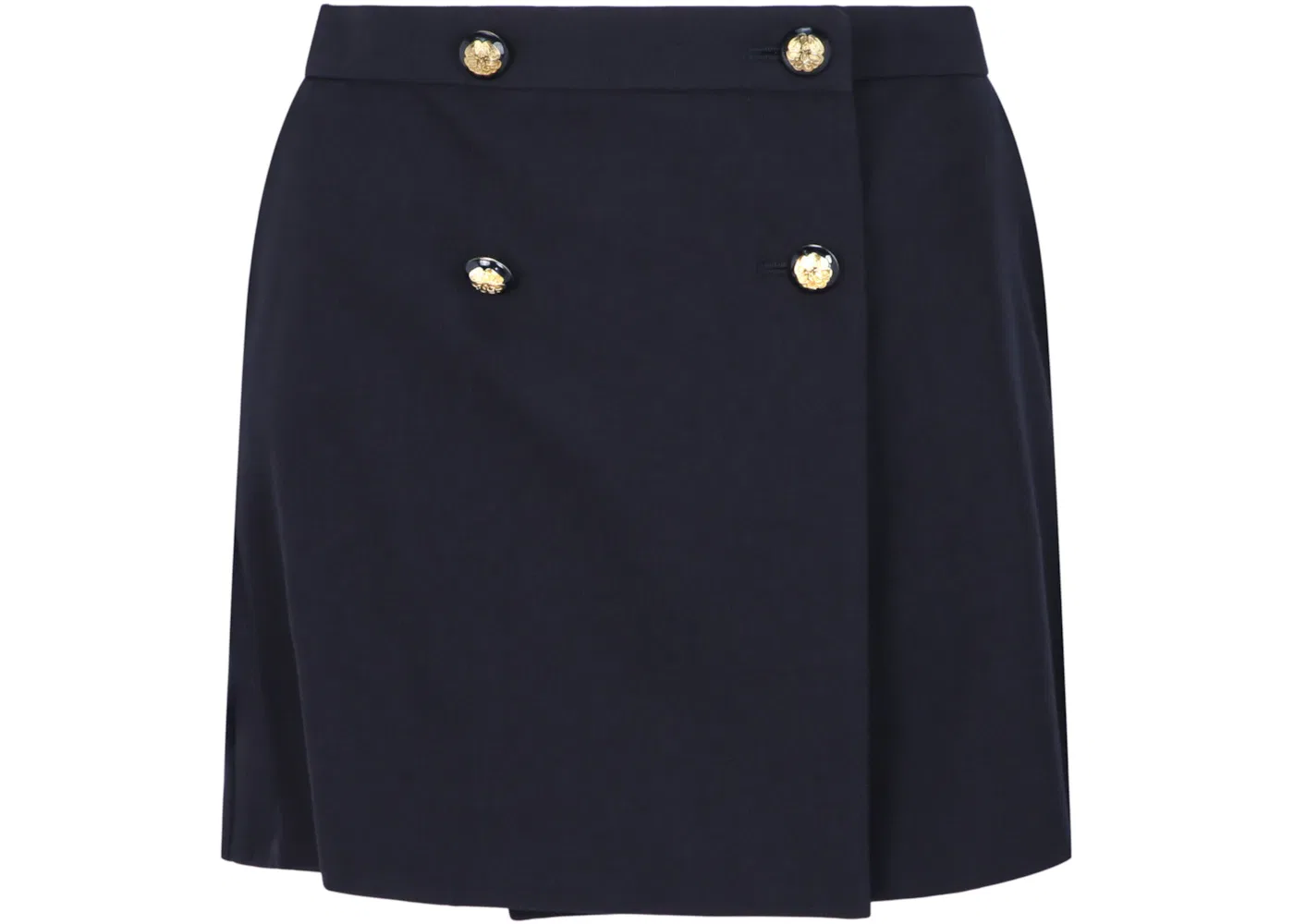 Женская мини-юбка с военными деталями Alexander McQueen, Navy