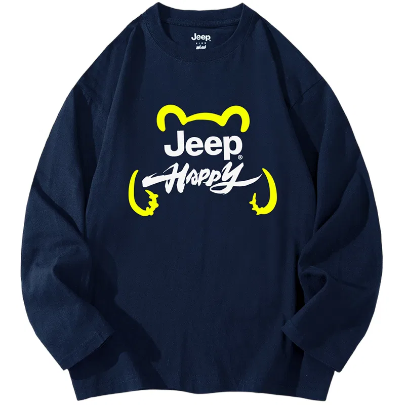Детская футболка с круглым вырезом, хлопковая, Jeep, Sky Blue — фото 3