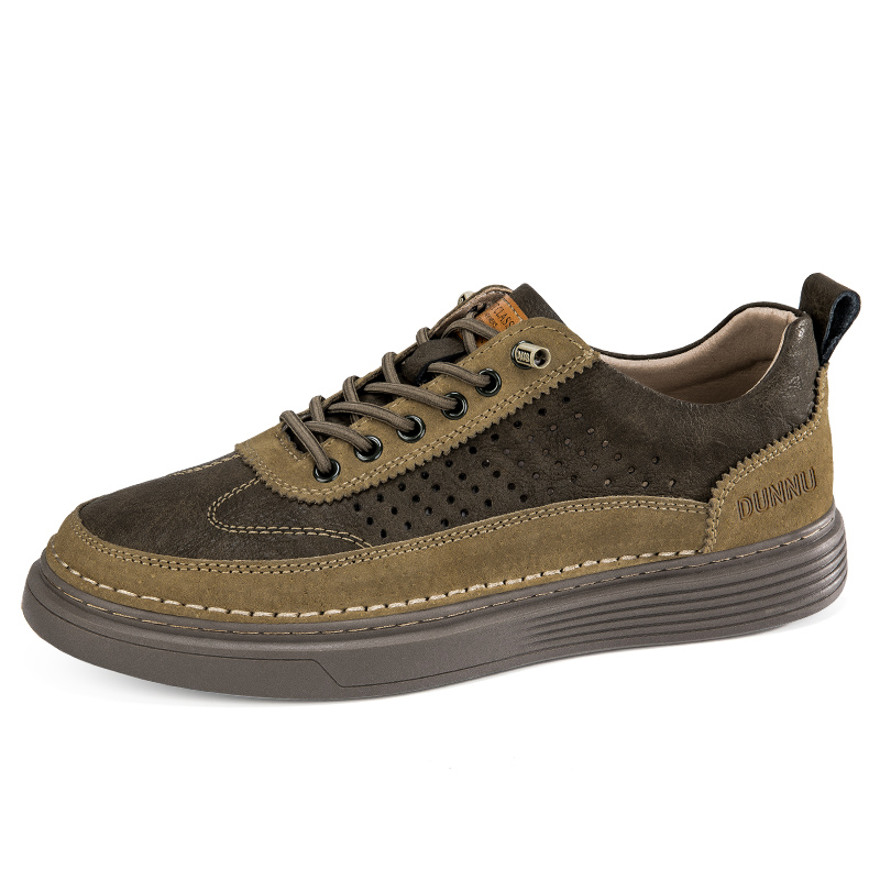 

Dunnu Мужские повседневные туфли мужские низкие черные хаки, цвет Khaki