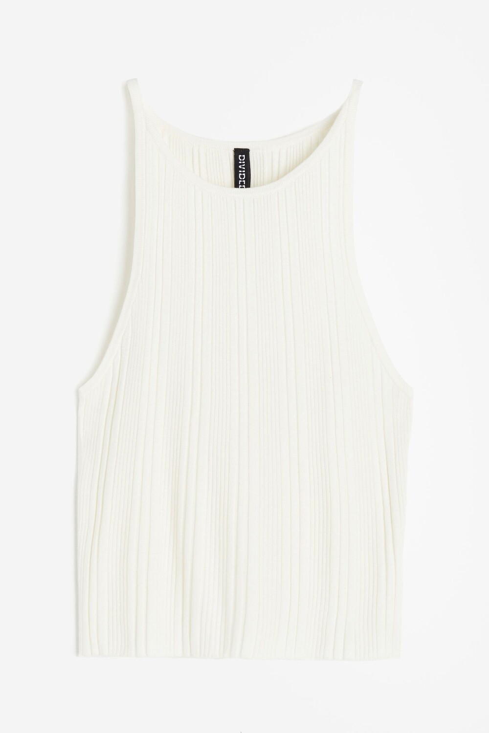 

Топ H&M Rib-knit Tank, кремовый
