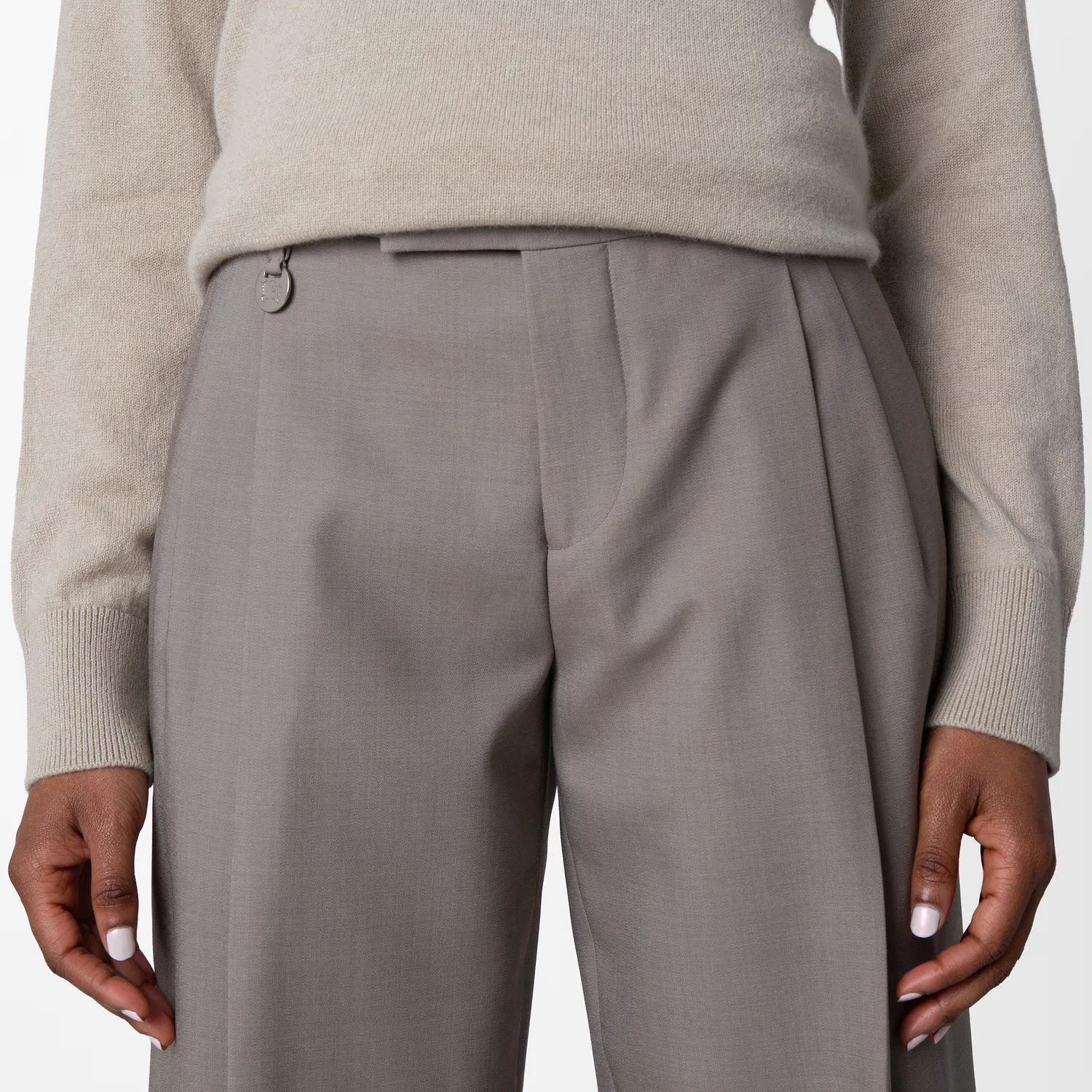 Брюки классические из шерсти Tailored Wool Trousers Burberry, Wax — фото 2