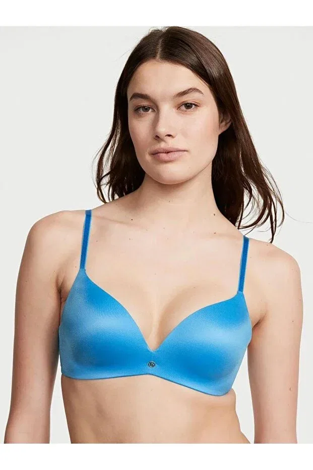 Женский бюстгальтер кружевной So Obsessed Underwireless Smooth Push-Up Victoria'S Secret, Capri Blue