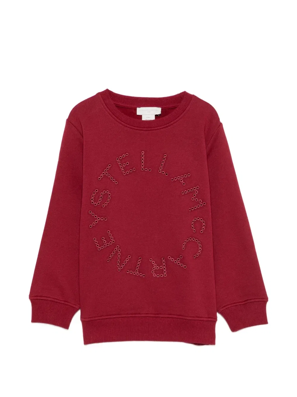 Свитшот с вышивкой логотипа Stella McCartney Kids, красный