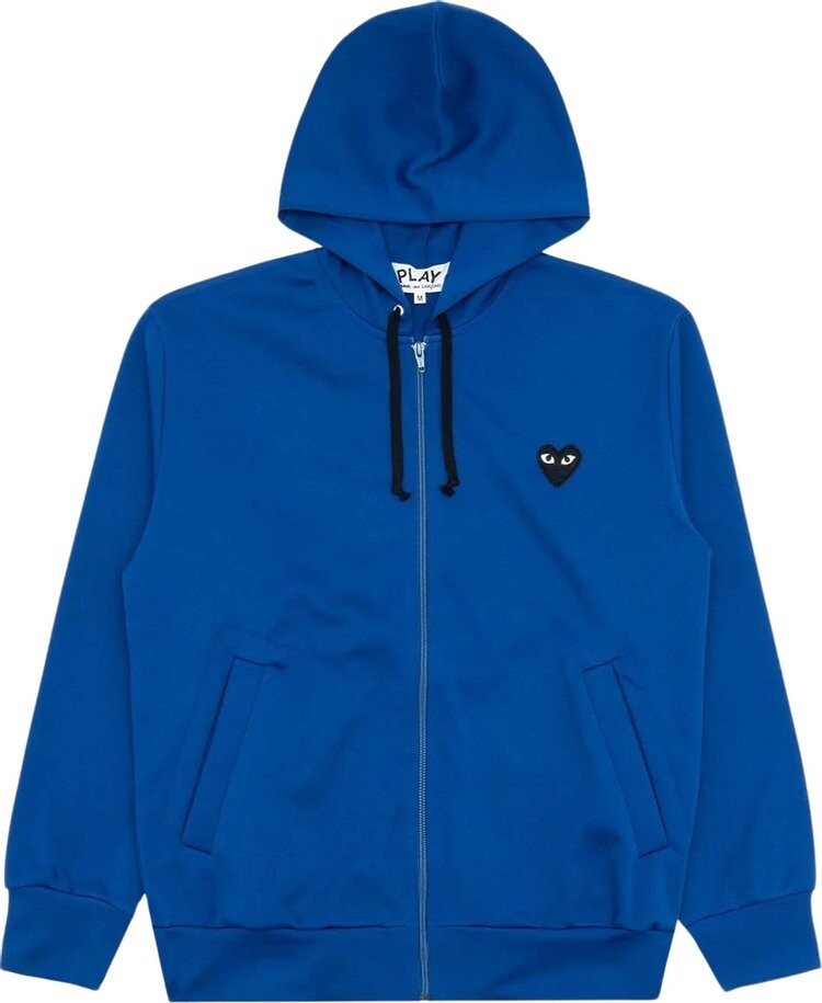 

Худи Comme des Garçons PLAY Zip Up Hoodie 'Blue', синий