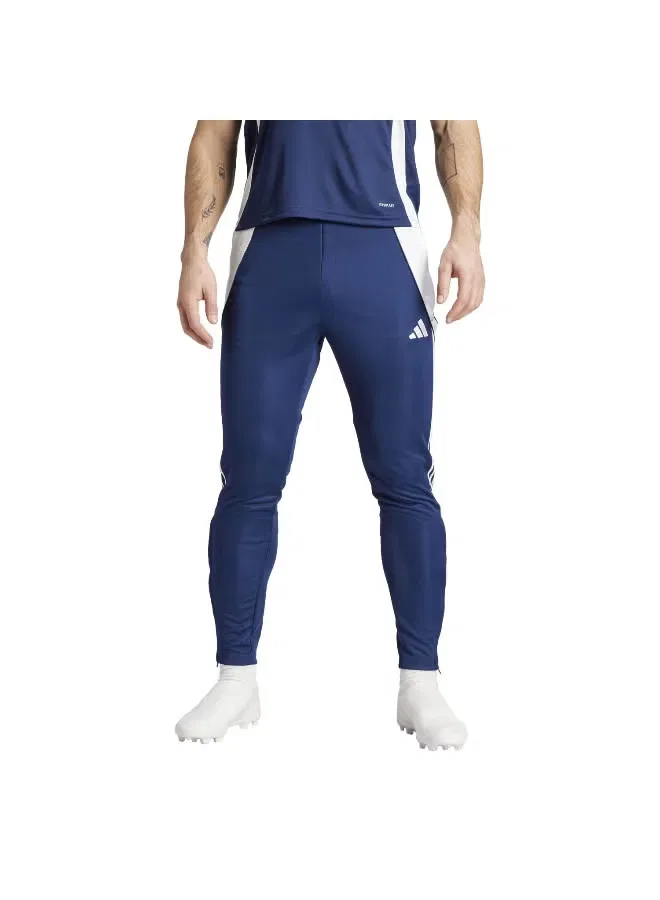 Брюки тренировочные зауженные Tiro 24 Adidas, темно-синий — фото 3