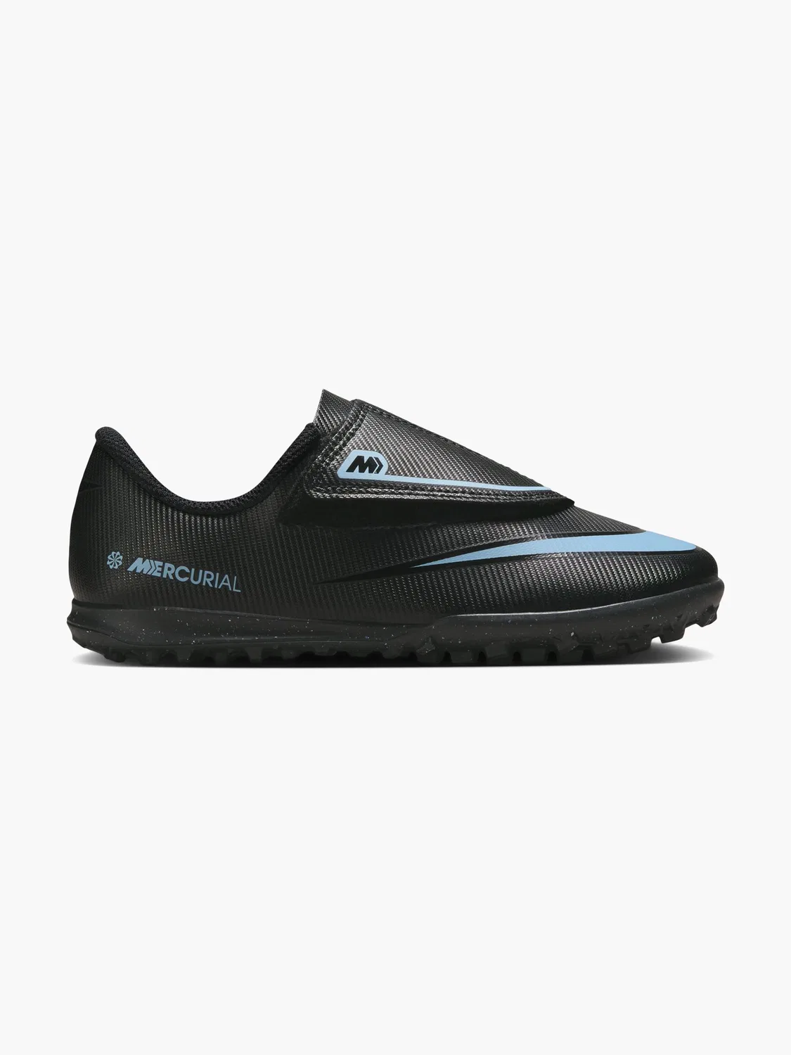 Детские футбольные бутсы с липучкой Nike JR VAPOR 16 CLUB TF PS V, черный