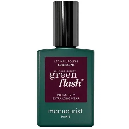 Гель-лак Green Flash Aubergine 15 мл, Manucurist, Цвет Aubergine