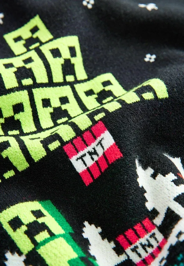 Свитер с Minecraft, Christmas, Next Minecraft, черный — фото 3