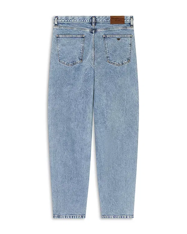 Мужские джинсы свободного кроя Icon Oval Leg Five Pocket Emporio Armani, Light Blue Denim — фото 3