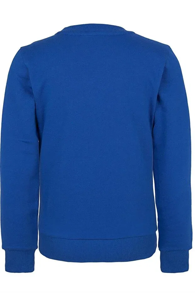 Детское худи для девочек с принтом Love Brz Kids, Saks Blue — фото 3