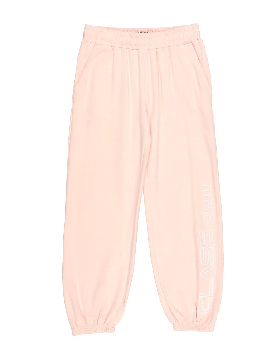 Детские спортивные брюки для девочек из флиса с принтом Roberto Cavalli, Light Pink