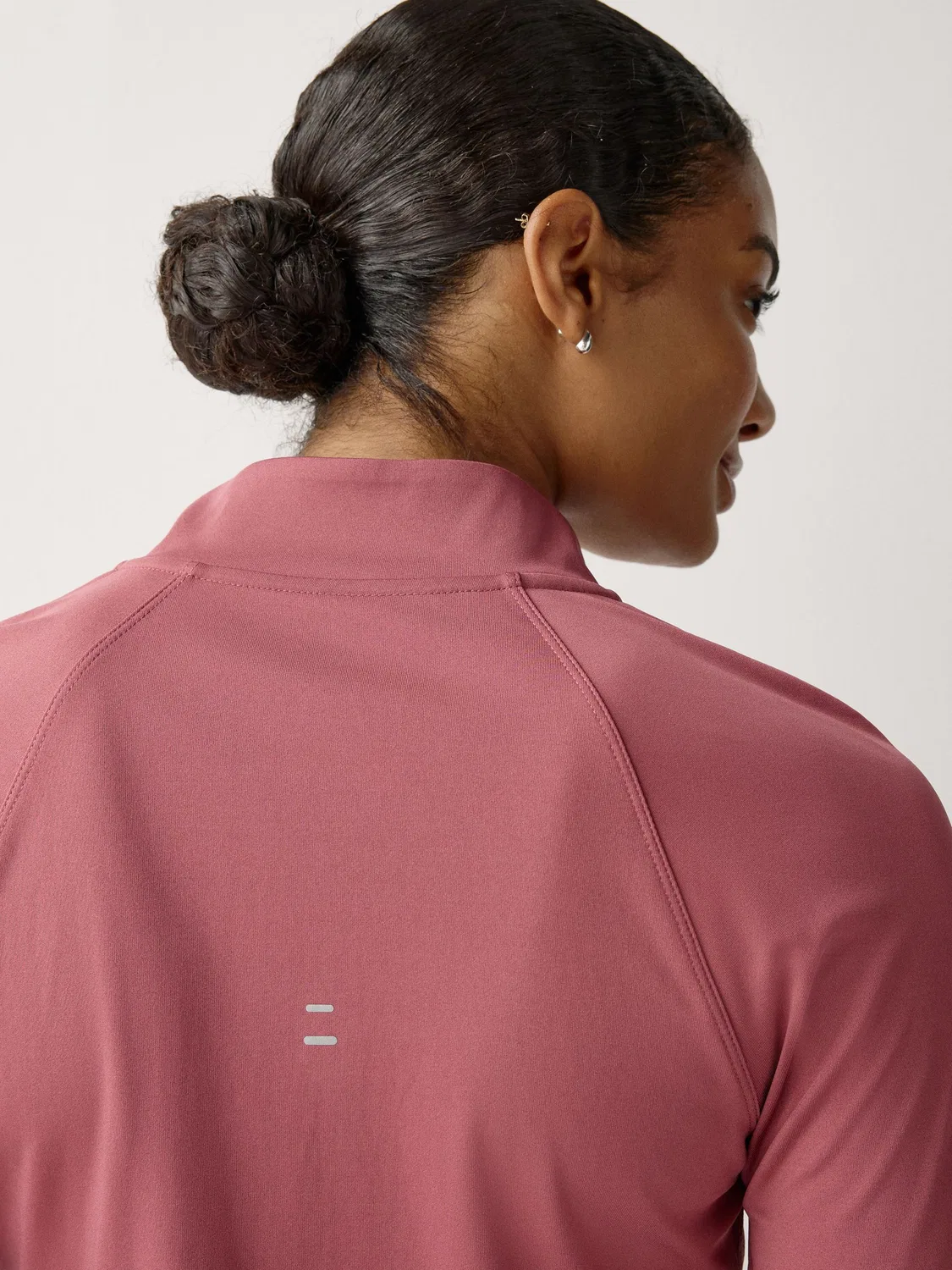 Беговая футболка с молнией 1/2 Nike Pink Smoke Tempo Dri-FIT — фото 4