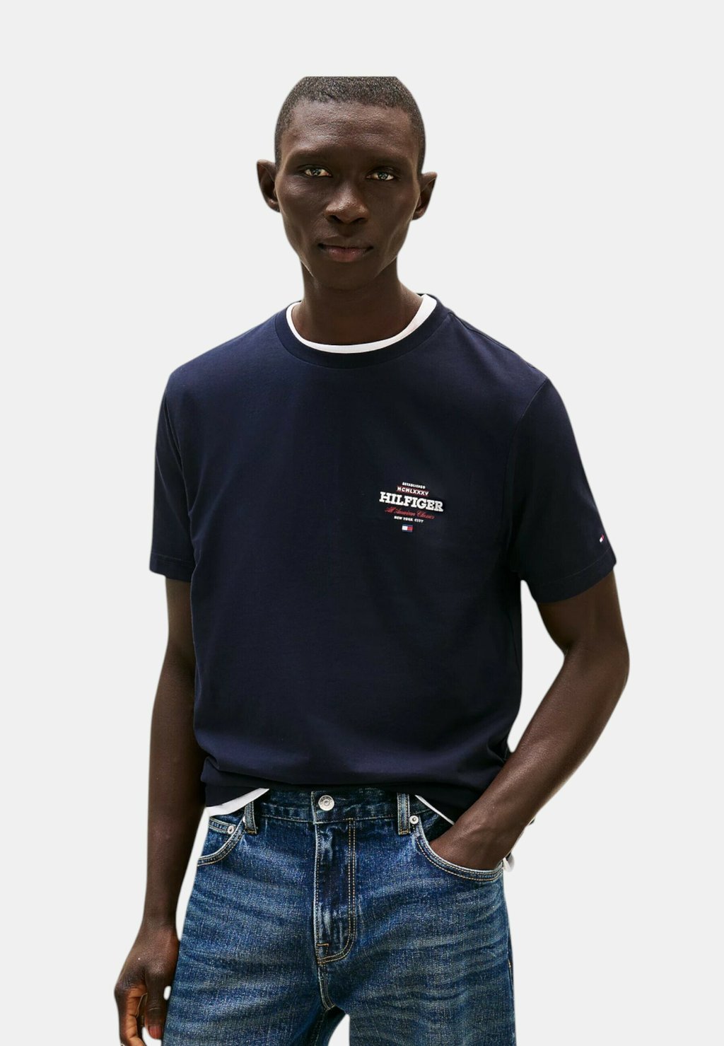 

Футболка с принтом Tommy Hilfiger, синий