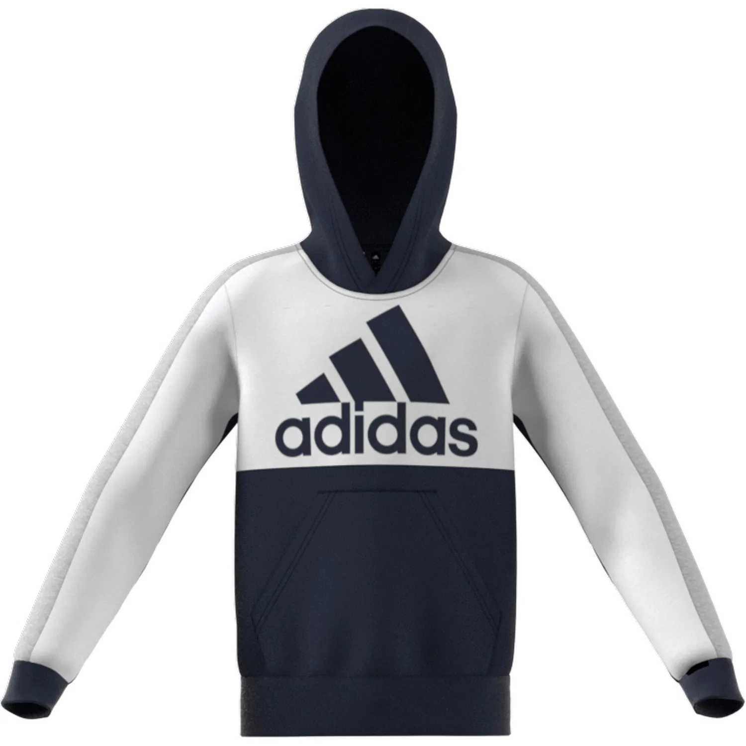 Детский свитшот с цветовой блокировкой Colorblock Fleece Adidas, Weiß Kosmosblau — фото 3