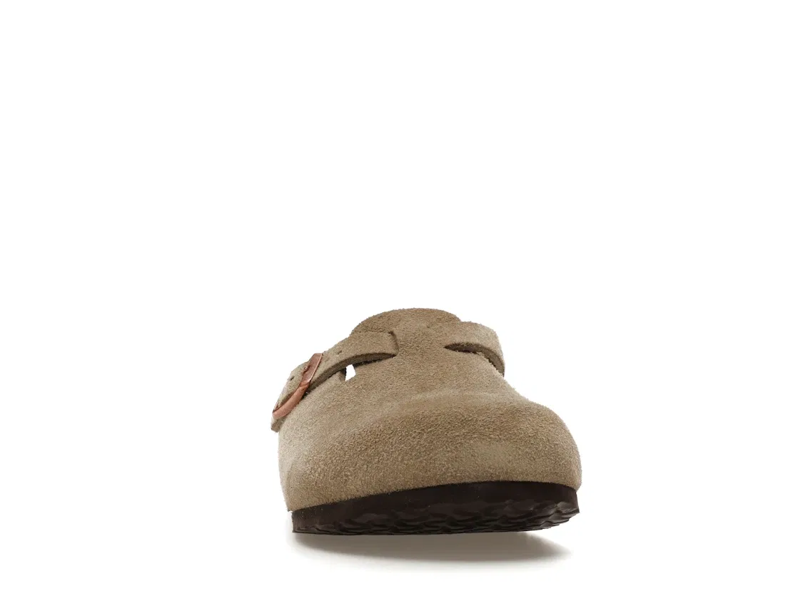 Детские сандалии на узкую стопу Birkenstock Boston Suede, Taupe — фото 2