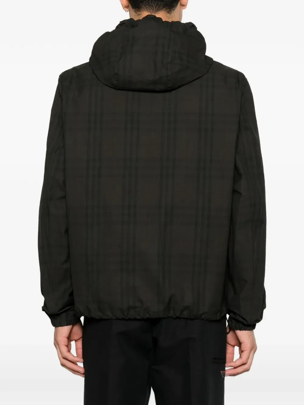 Куртка с капюшоном в клетку Burberry, коричневый — фото 4