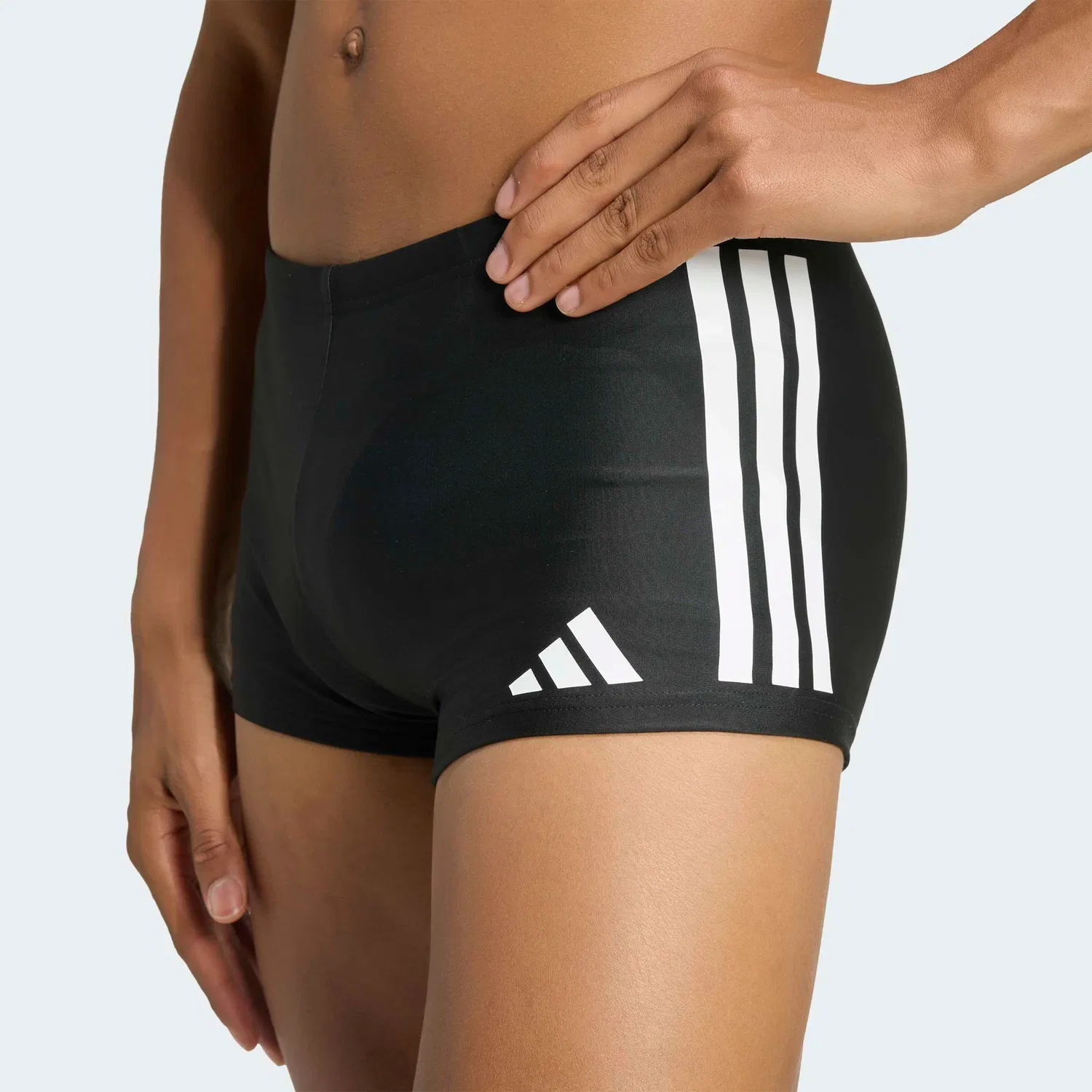 Мужские плавки-боксеры с тремя полосками Adidas Performance, Black/White