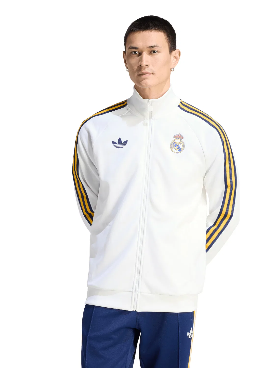 Тренировочная куртка Adidas Performance Real Madrid белого цвета — фото 2