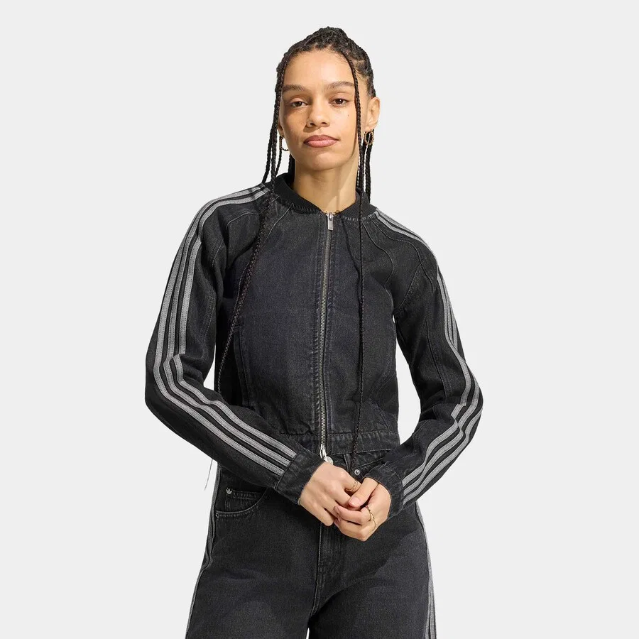 Куртка ADIDAS ORIGINALS Between-Season из черного денима — фото 3
