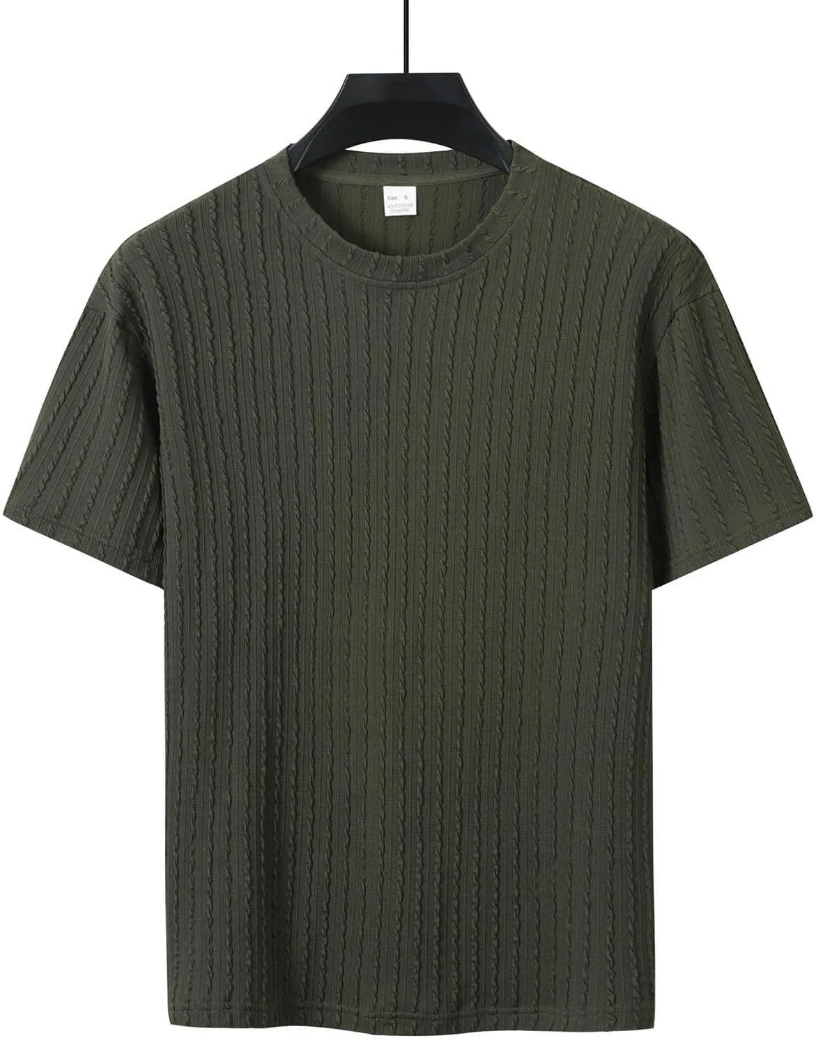 Мужская майка для бодибилдинга с текстурой Muscle T, Blackish Green — фото 4